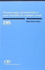 Front cover of Dramaturgia y hermenéutica by Miguel Beltrán Villalva
