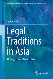 Front cover of Legal Traditions in Asia by Janos Jany