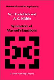 Cover of Symmetries of Maxwell's equations by Vilʹgelʹm Ilʹich Fushchich