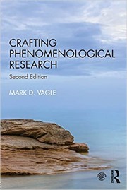 Cover of Crafting Phenomenological Research by Mark D. Vagle