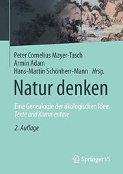 Front cover of Natur denken by Peter Cornelius Mayer-Tasch