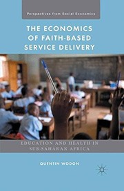 Cover of The economics of faith-based service delivery by Quentin Wodon