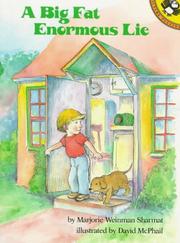 Front cover of A Big Fat Enormous Lie by Marjorie Weinman Sharmat