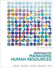 Front cover of Essentials Of Managing Human Resources by Eileen Stewart, Melanie Peacock, Monica Belcourt