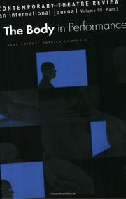 Front cover of Body in Performance (Contemporary Theatre Review) by Patrick Campbell - undifferentiated