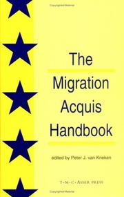 Front cover of The migration acquis handbook by Peter Van Krieken