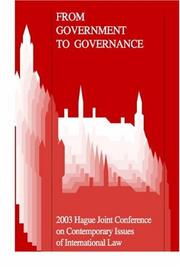 Front cover of From Government to Governance by Wybo P. Heere