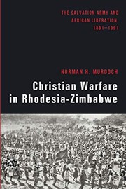 Front cover of Christian Warfare in Rhodesia-Zimbabwe by Norman H. Murdoch
