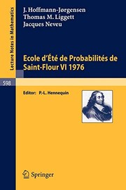 Front cover of Ecole d'Ete de Probabilites de Saint-Flour VI, 1976 by J. Hoffmann-Jörgensen
