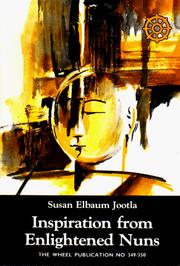 Front cover of Inspiration from Enlightened Nuns by Susan Elbaum Jootla