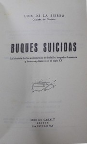 Cover of Buques suicidas by Luis de la Sierra