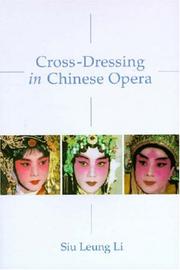 Front cover of Cross-dressing in Chinese opera by Edward Siu-leung Li