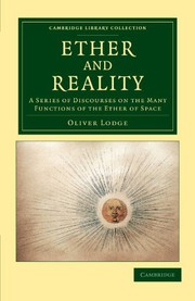 Cover of Ether & reality by Oliver Lodge