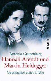 Front cover of Hannah Arendt und Martin Heidegger by Antonia Grunenberg