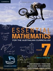 Front cover of Essential Mathematics for the Australian Curriculum Year 7 by David Greenwood