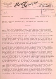 Cover of Food for New Year's Eve by United States. Department of Agriculture. Radio Service