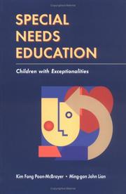 Front cover of Special needs education by Kim Fong Poon-McBrayer