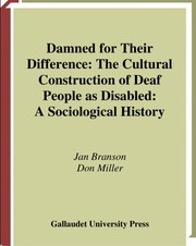 Cover of Damned for their difference by Jan Branson