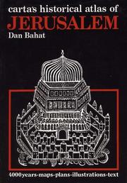 Front cover of Carta's historical atlas of Jerusalem by Dan Bahat