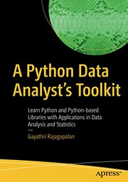 Cover of A Python Data Analyst’s Toolkit by Gayathri Rajagopalan