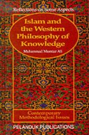Cover of Islam and the Western Philosophy of Knowledge by Muhammad Mumtaz Ali