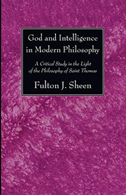 Cover of God and Intelligence in Modern Philosophy by Fulton J. Sheen