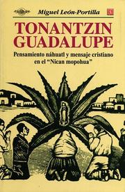 Cover of Tonantzin Guadalupe by Miguel León Portilla