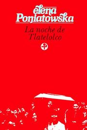 Front cover of La noche de Tlatelolco by Elena Poniatowska