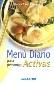 Front cover of Menú diario para personas activas (COCINA) by Blanca Cano Puertos
