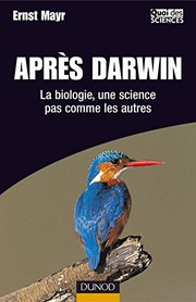 Front cover of Après Darwin - La biologie, une science pas comme les autres by Ernst Mayr - undifferentiated