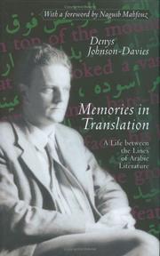 Front cover of Memories In Translation by Denys Johnson-Davies
