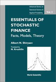 Cover of Essentials of Stochastic Finance by Albert N. Shiryaev