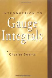 Cover of Introduction to Gauge Integrals by Charles Swartz