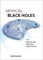 Front cover of Artificial black holes by M. Novello