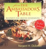 Cover of From the Ambassador's Table by Margaret H. Dickenson