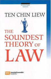 Cover of The soundest theory of law by C. L. Ten