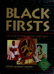Cover of Black Firsts by Jessie Carney Smith