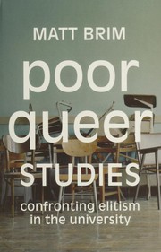 Cover of Poor Queer Studies by Matt Brim