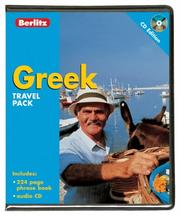 Front cover of Greek Berlitz Travel Pack (Berlitz Travel Packs) by Unknown