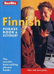 Front cover of Finnish Berlitz Phrase Book and Dictionary (Berlitz Phrase Books) by Unknown