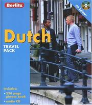 Cover of Berlitz Travel Pack Dutch (Berlitz Travel Packs) by Inc. Berlitz International
