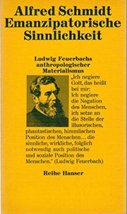 Cover of Emanzipatorische Sinnlichkeit by Alfred Schmidt