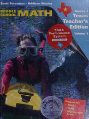 Front cover of Scott Foresman-Addison Wesley middle school math by Randall I. Charles