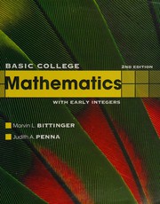 Cover of Basic college mathematics with early integers by Judith A. Beecher