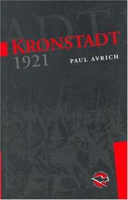 Front cover of Kronstadt, 1921 by Paul Avrich
