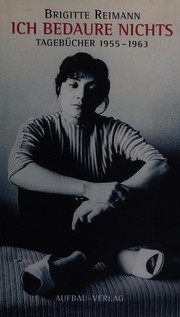 Cover of Ich bedauere nichts by Brigitte Reimann