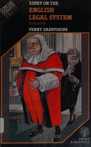 Front cover of The English Legal System (Concise College Texts) by K.J. Eddey