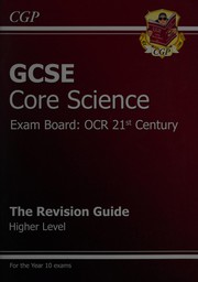 Front cover of GCSE OCR 21st century core science by Mike Bossart