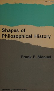 Front cover of Shapes of philosophical history by Frank E. Manuel