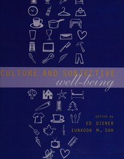 Front cover of Culture and subjective well-being by Ed Diener